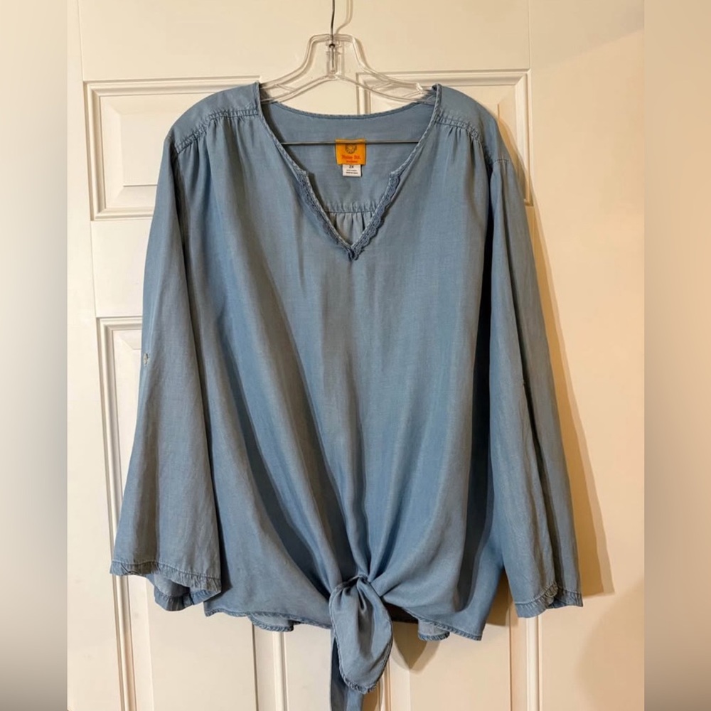Denim blouse